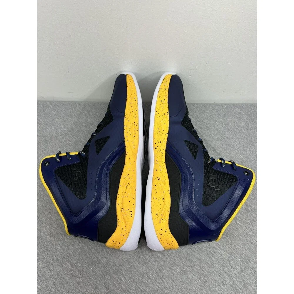 Q4 Sports DC2-I Basketball Shoes Mens Size 15 Navy Black‎ Gold High Top